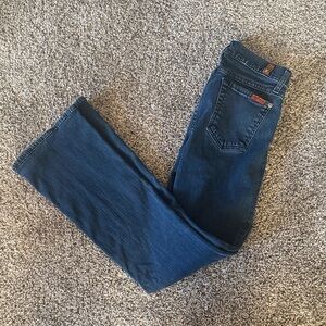 7 For All Mankind Dark Blue Denim Jeans